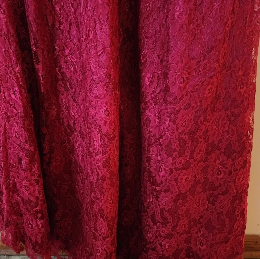 𝅺TS Couture Maxi Bridesmaids Dress - Red - - Picture 5 of 9